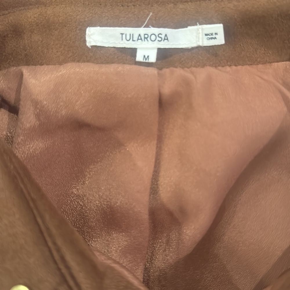 TULAROSA Abbot Faux Suede Cropped Jacket - Picture 5 of 12